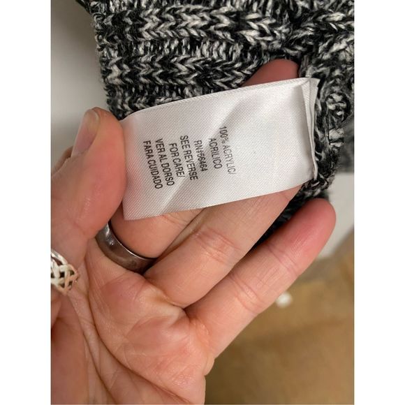 Studio One New York NWT Gray Flecked Sweater Dress Cowl Neck, Size Large, MP $74 - Picture 8 of 11